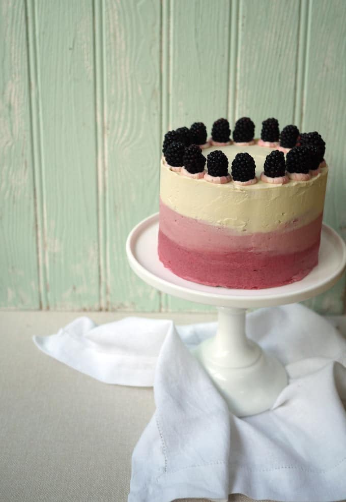 Blackberry and Elderflower Pimms Layer Cake