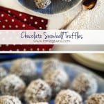 Chocolate Snowball Truffles - Perfect Christmas make for children to help with. These make a great rainy day activity, and are fab to give as gifts! https://fatburn.news