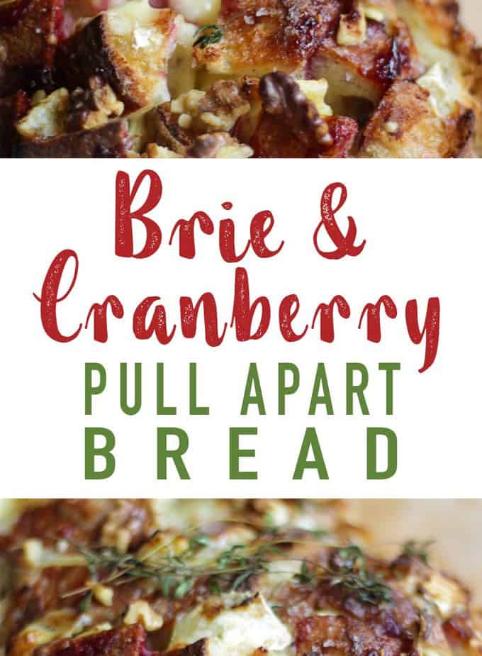 Easy and delicious Brie and Cranberry Pull Apart Bread. The ideal festive Christmas loaf to make for a party. #ChristmasFood