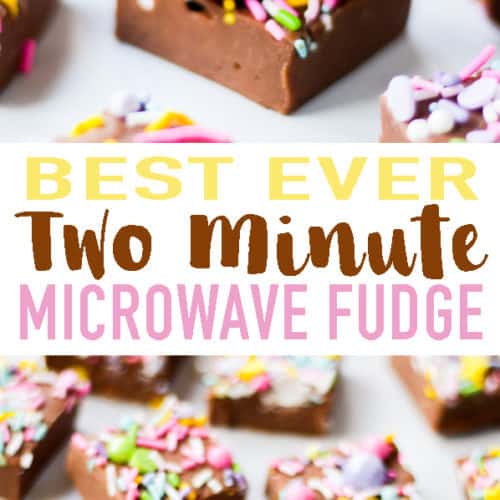 This Microwave Fudge recipe uses just two ingredients - chocolate and condensed milk. It works every time and is made in just two minutes. Add your own flavourings and toppings for truly delicious fudge.