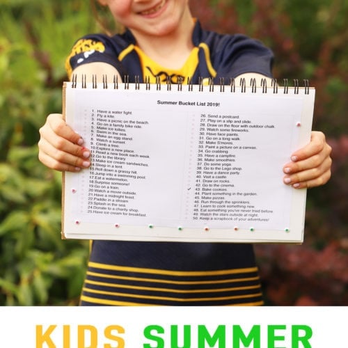 Kids summer activities - a school holiday bucket list