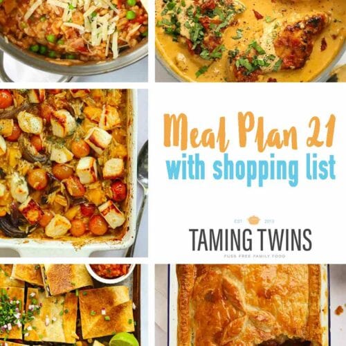 Recipe photos of meals for meal plan 21.