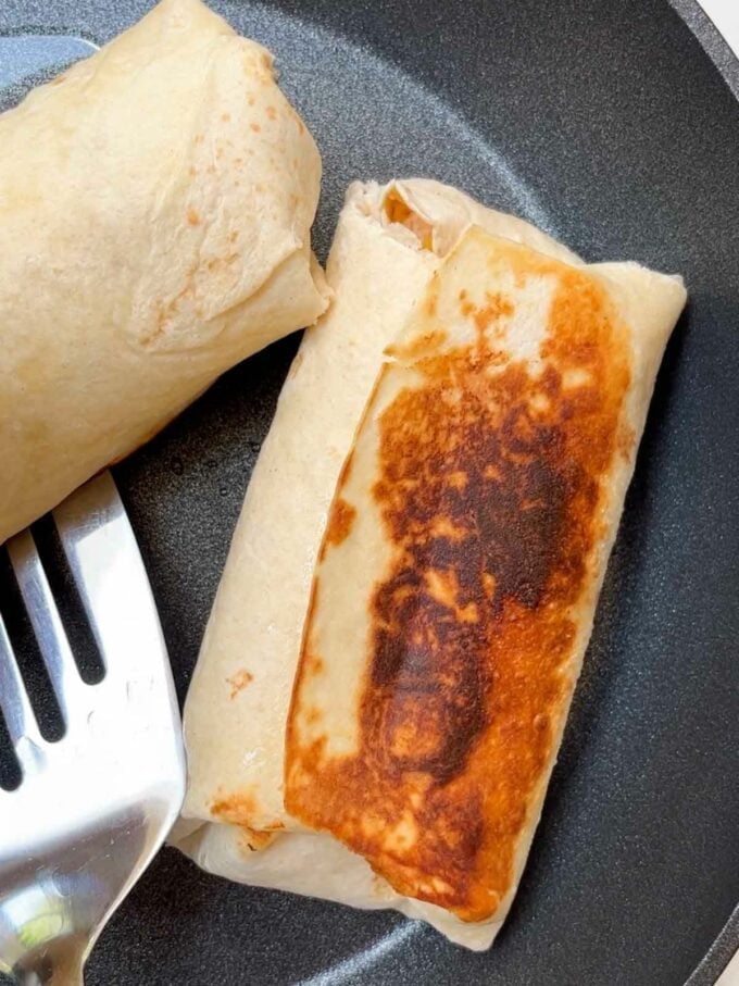 Step 6 in the recipe for Chicken Wraps.