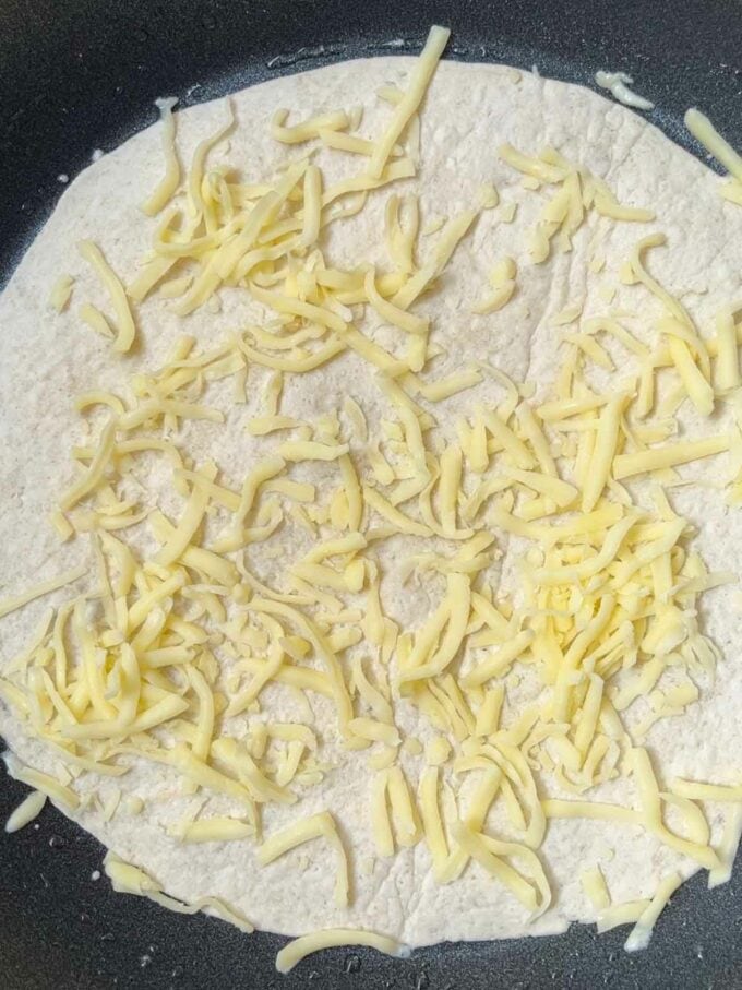 How to make Chicken Quesadillas, step 3.