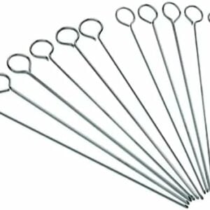 Metal kebab skewers for bbq